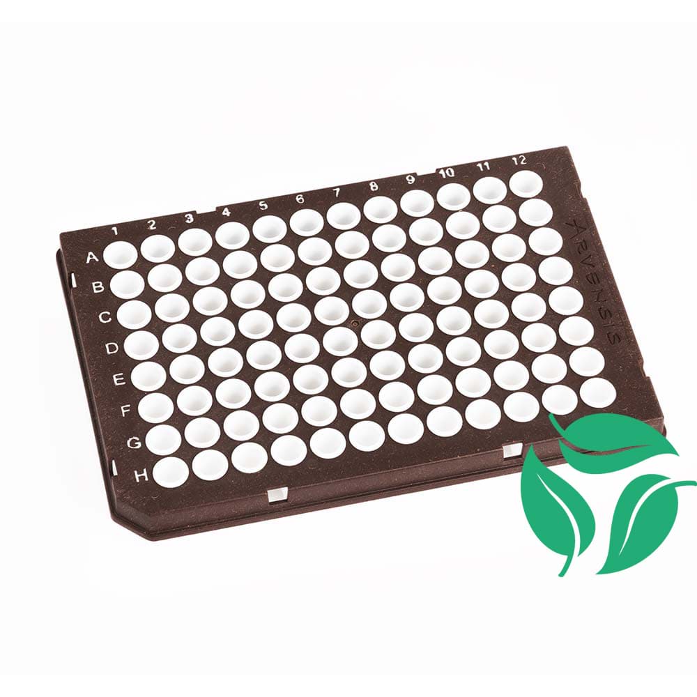 Picture of B-Frame Rigid 96w PCR Plate, Semi-Skirted, H1 notch, Universal style, White - 5x10