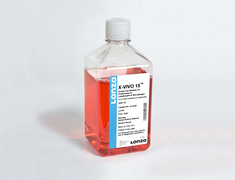 Picture of X-VIVO 15 with Gentamicin and Phenol Red, 500 ml