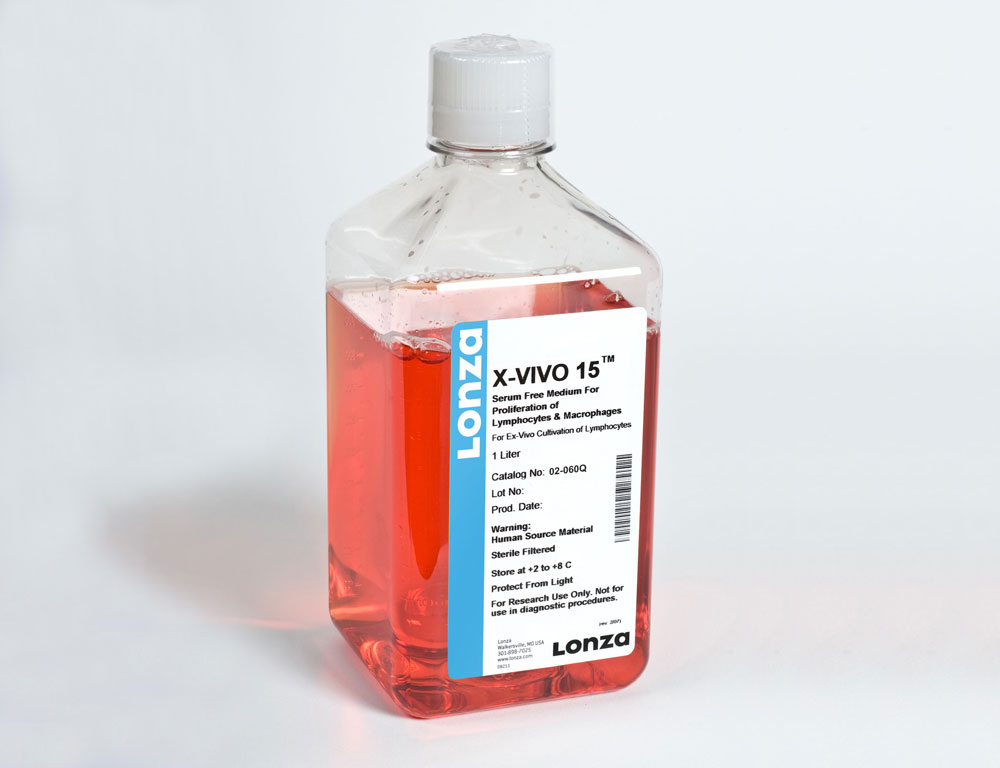 Picture of X-VIVO 15 with Gentamicin and Phenol Red, 1 L