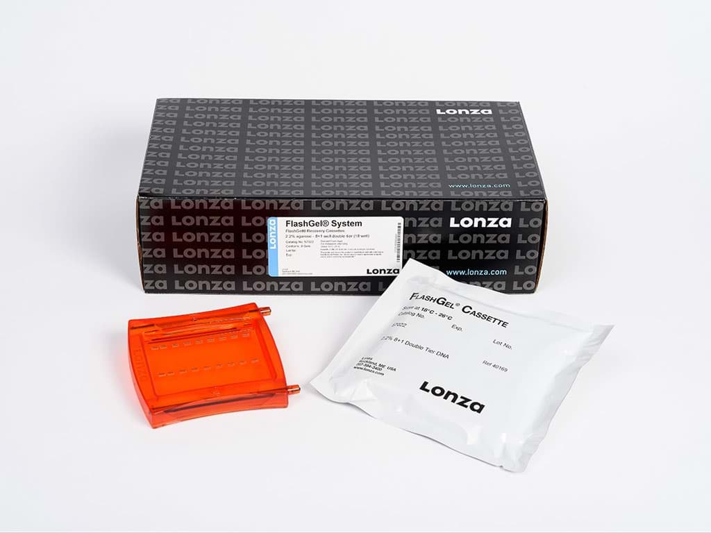 Picture of FlashGel Recovery cassette 1.2% agarose,  8+1 d.row - 9gels
