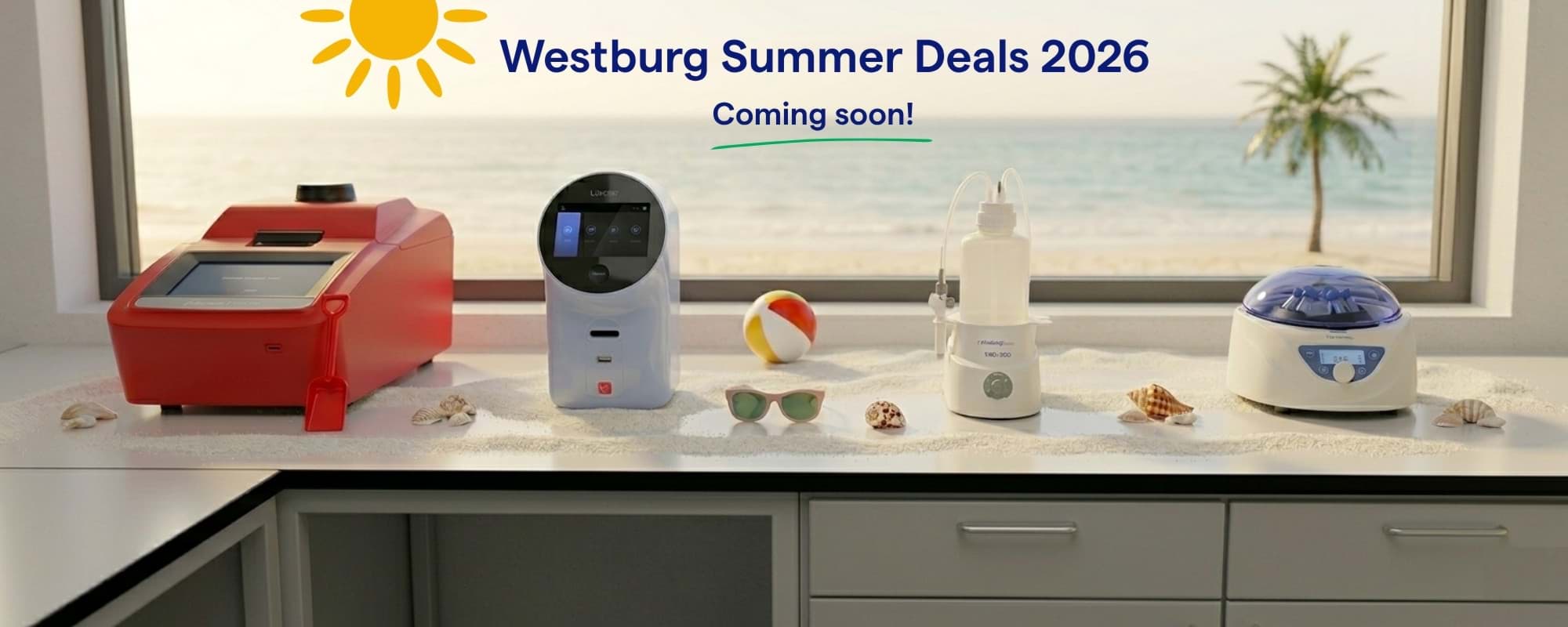 Lab equipment banner