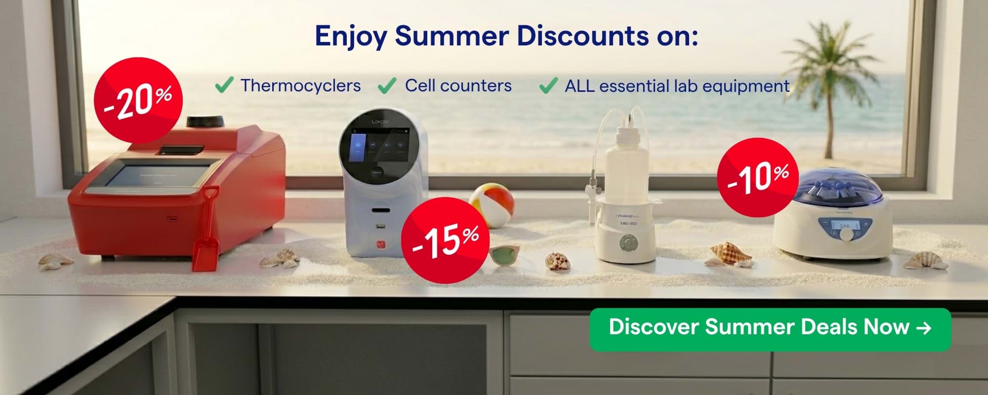 Lab equipment banner