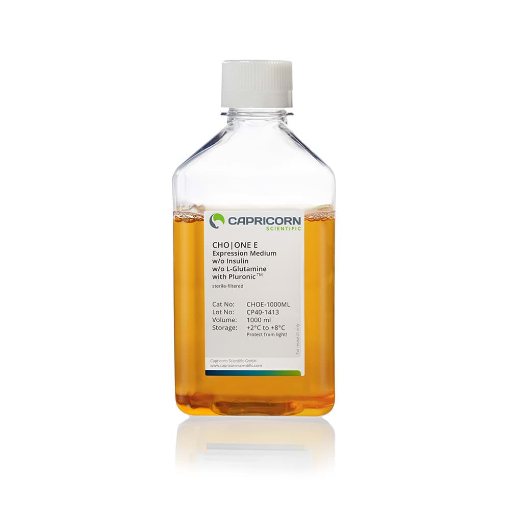 Picture of CHO|ONE E, Expression Medium, without Insulin, without L-Glutamine, with Pluronic - 1000 ml
