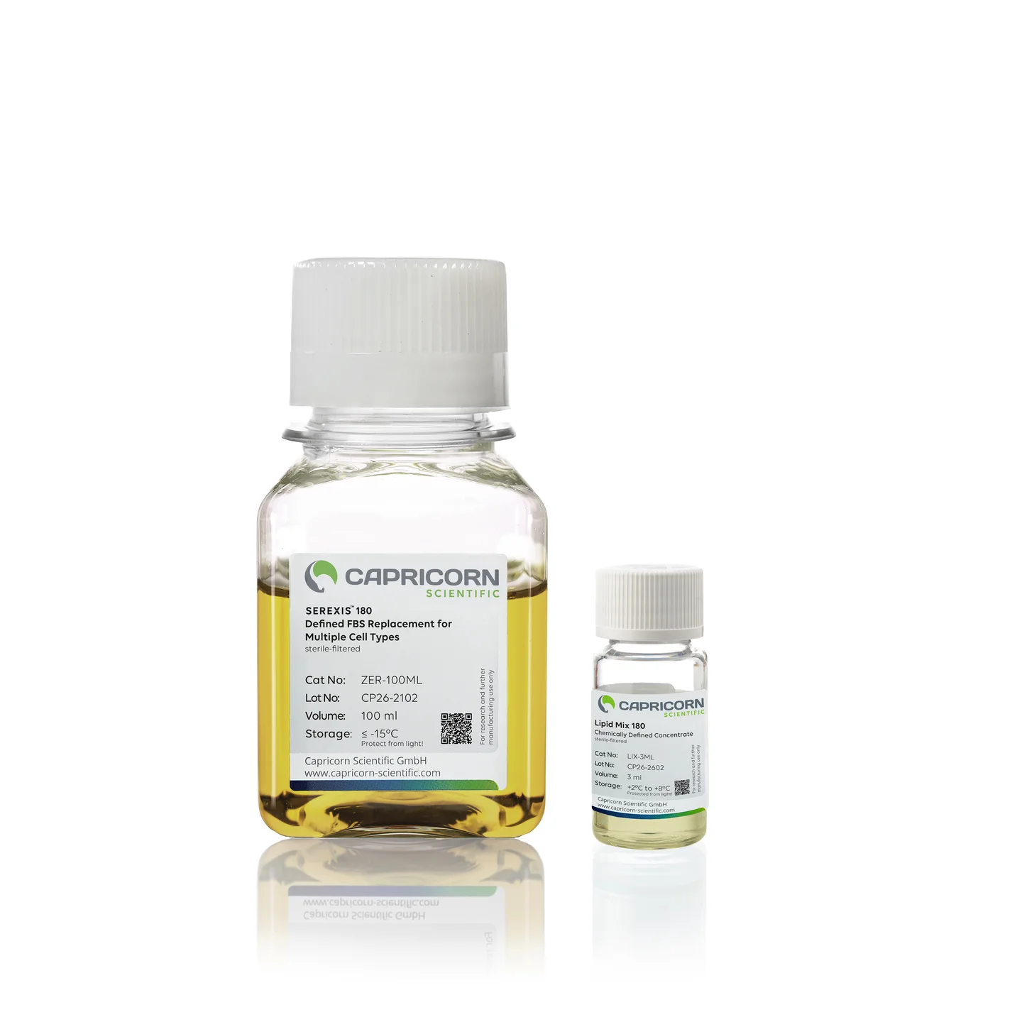 Picture of SEREXIS™ 180, Defined FBS Replacement for Multiple Cell Types with Lipid Mix - 1x ZER-100ml + 1x LIX-3ml