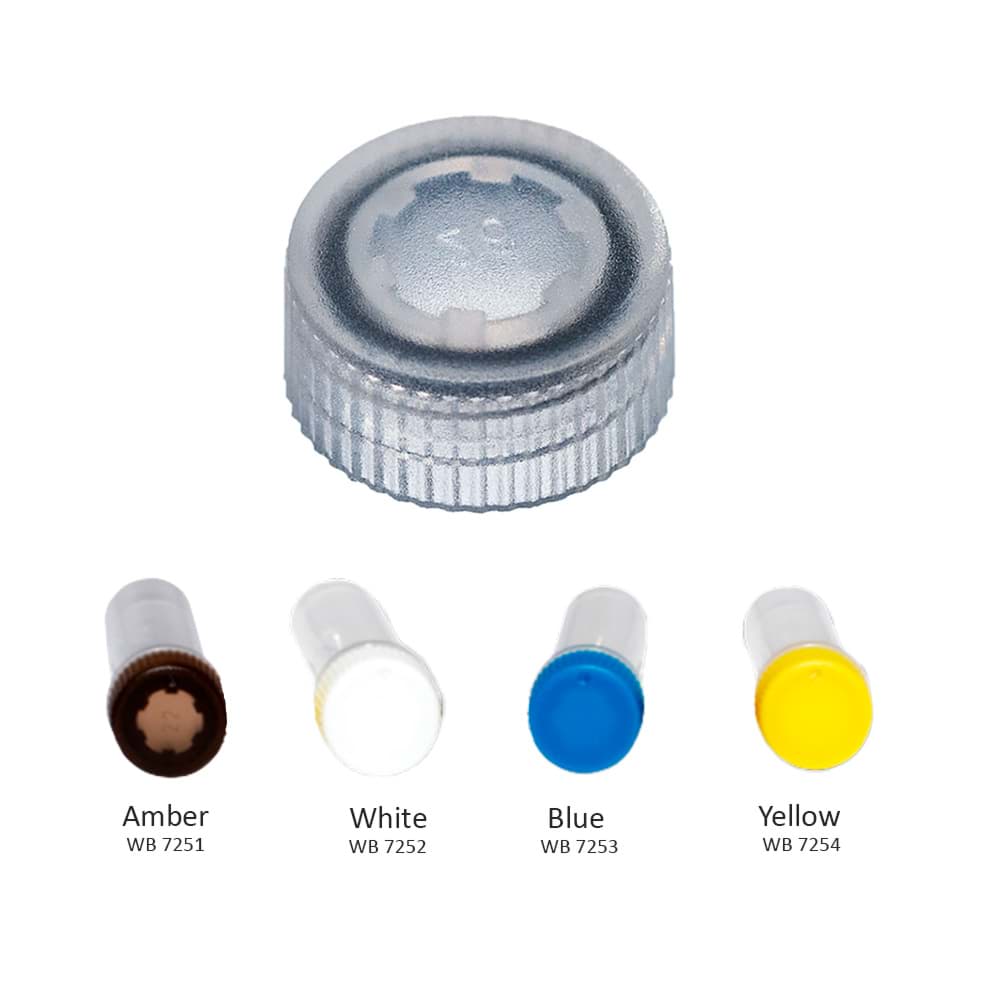 Picture of SafeStore Screw Cap with O-Ring, Yellow (10x500)