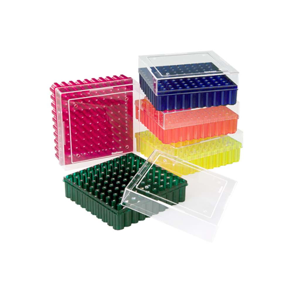 Picture of SafeStore Cryo Polycarbonate Storage Box for 100 x 1.0/1.8 mL tubes, 5 colors (20)