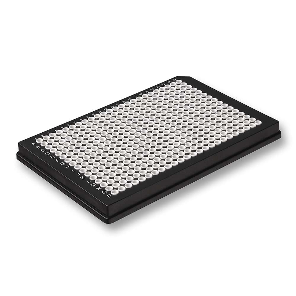 Picture of AmpliStar Rigid Frame 384-well PCR Plate, Black frame, Ultra-white wells (50)